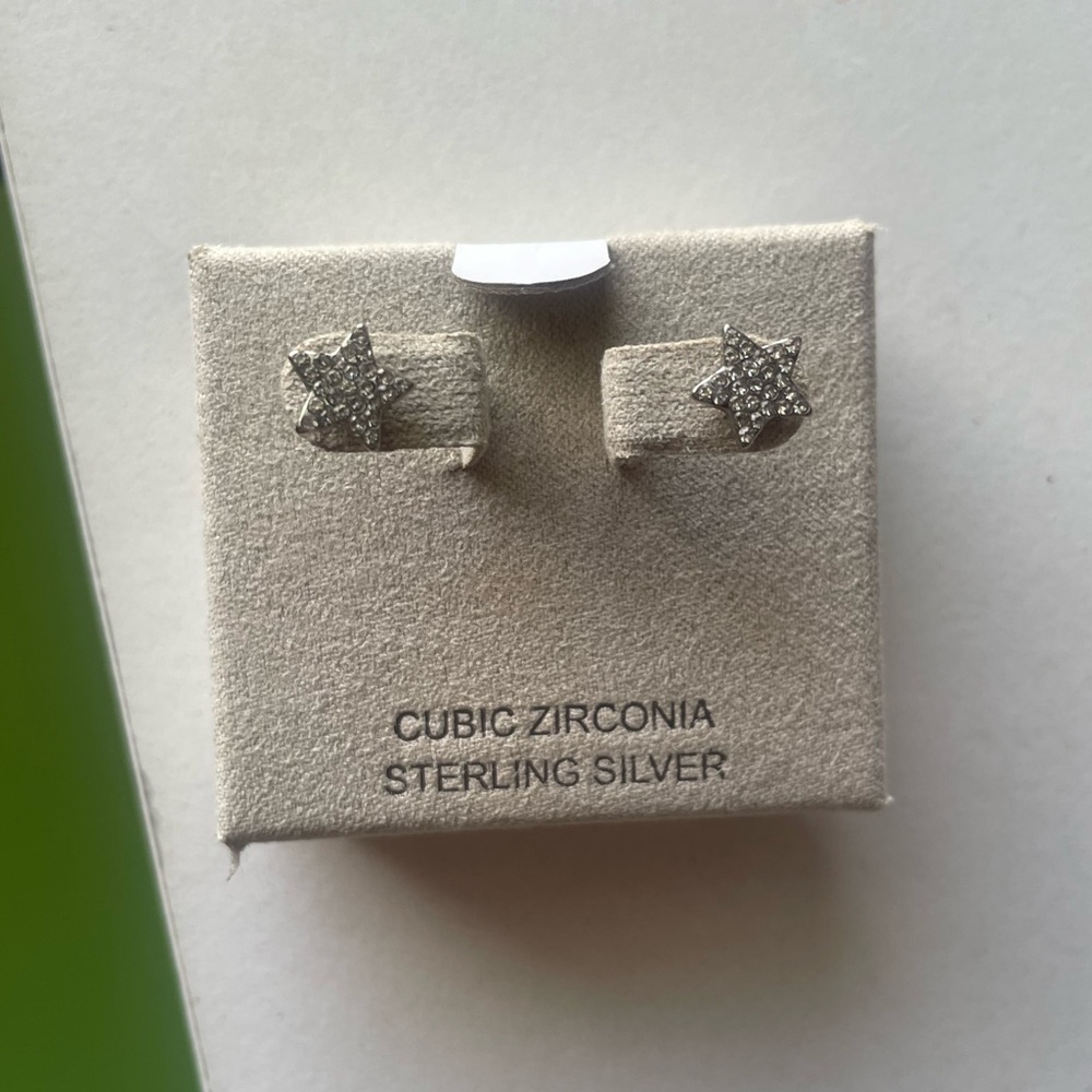 Silver Star Earrings